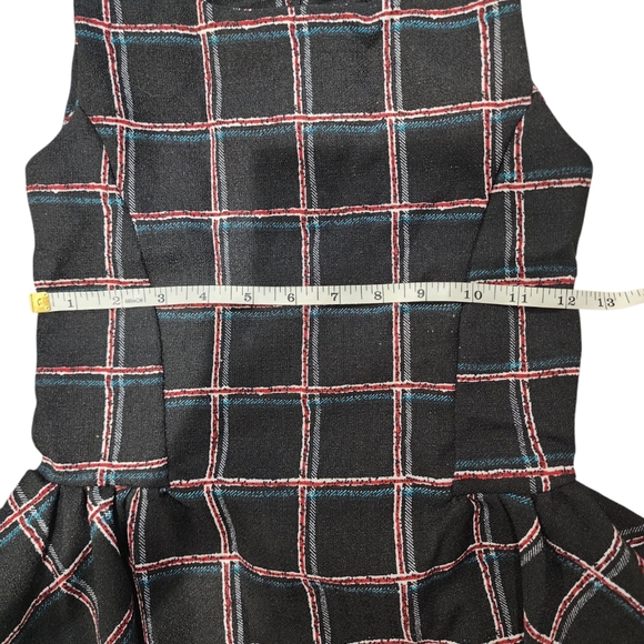 Black and Pink Fit and Flare Peplum Dress for Casual Occasions Kids Dress 2T - Picture 3 of 4